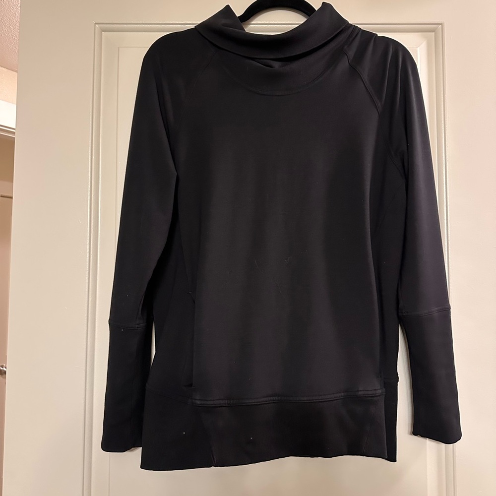 lululemon athletica Black Cowl Neck Sweater